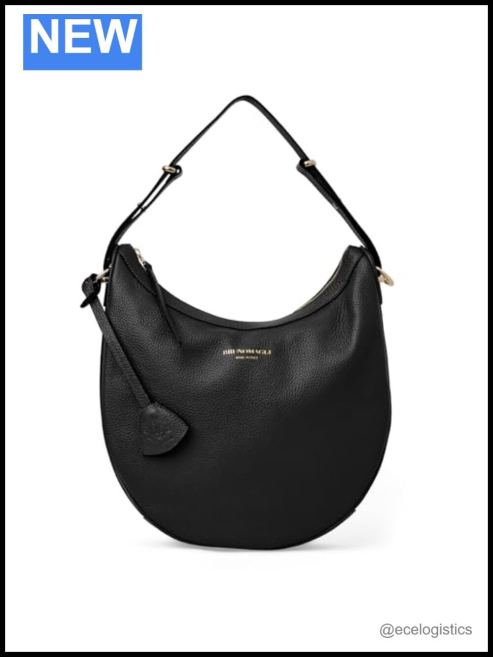 Italian Leather Shoulder Bag Adjustable Strap Hobo Large